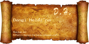 Dengi Heléna névjegykártya